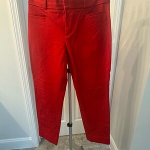 Women’s Banana Republic Sloan Red Pants. Excellent condition. 4S.